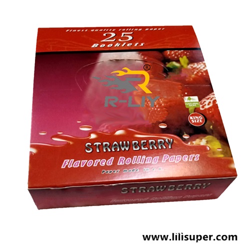 Strawberry flavored rolling paper