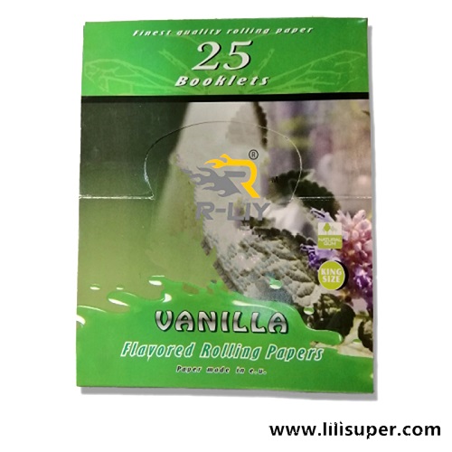 Vanilla flavored smoking rolling paper